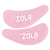 ZOLA силиконовые патчи под глаза - розовые, 1 пара