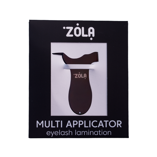 ZOLA Multifunkční kovový aplikátor pro laminaci řas – černý, 1 ks