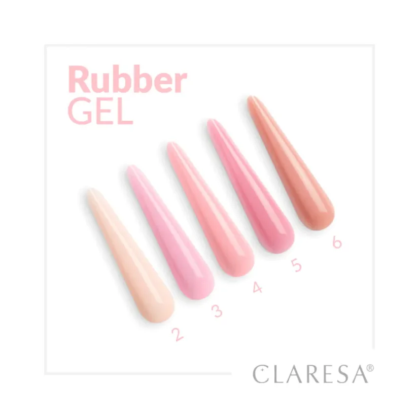 CLARESA Stavební gel na nehty Rubber gel - 03, 45g