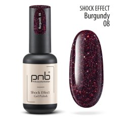 PNB Reflexní gel lak na nehty - 08 Burgundy, 8ml