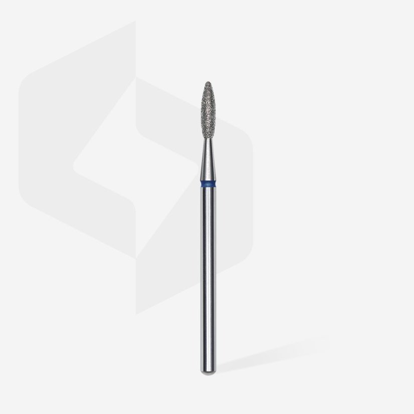STALEKS Diamantová fréza "Plamínek" - modrá FA10B021/8, 2,1 mm