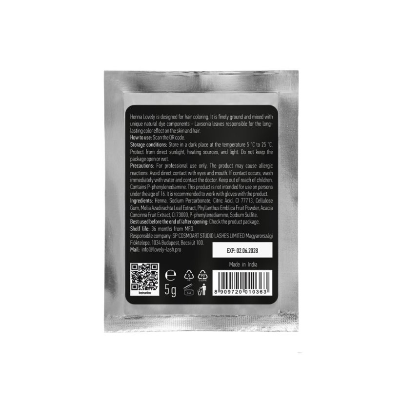 Lovely Brow Pro profesionální henna na obočí - Iconic Chestnut, 5 g