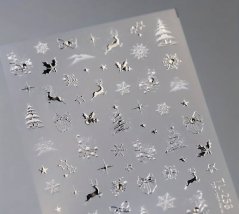 Vodní nálepky na nehty 5D Christmas TL-258