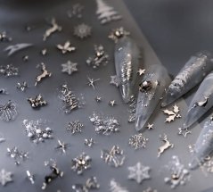 Vodní nálepky na nehty 5D Christmas TL-258