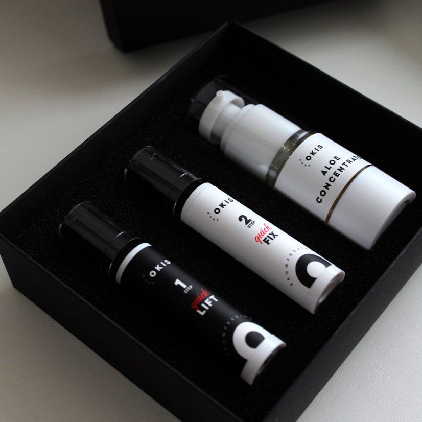 OKIS BROW QUICK LAMI SYSTEM sada pro laminaci  - 01 Quick Lift 10 ml, 02 Quick Fix 10 ml, Aloe Concentrate 15 ml