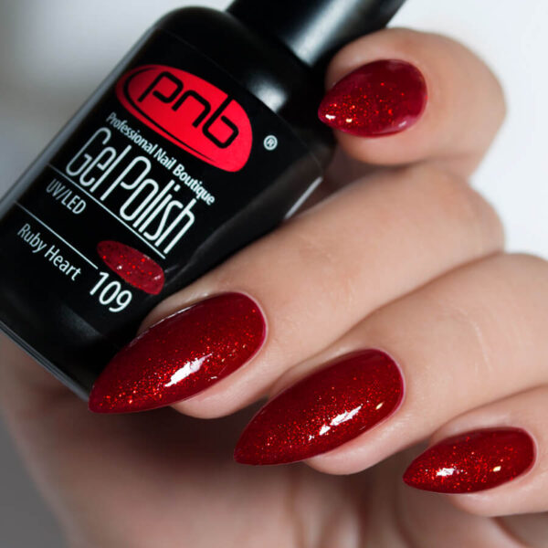 PNB Gel lak na nehty - 109 Ruby Heart, 8ml
