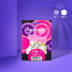 STALEKS EXPERT PODODISC сменные файлы на пенной основе для диска M PDFS-20-240w 240 грит, 50 шт