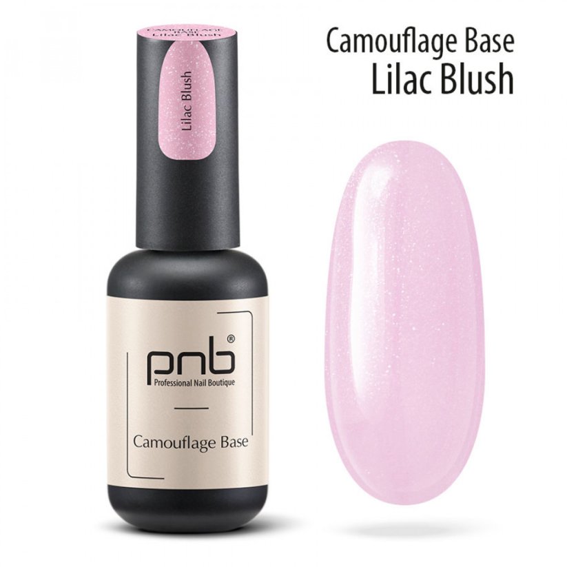 PNB Kamuflaźní báze pod gel lak Lilac Blush, 8 ml