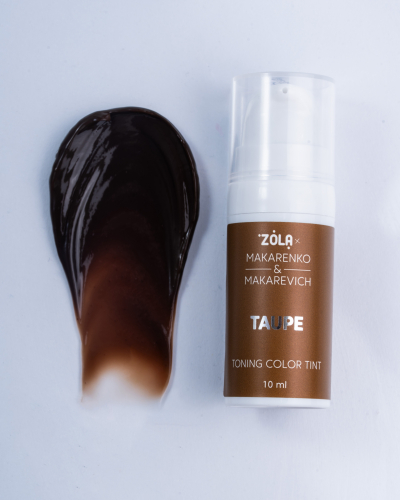 ZOLA x Makarenko x Makarevich Toning Color Tint Taupe - Tónovací barva na obočí, 10 ml