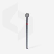 STALEKS Diamantová fréza "Kulička" - červená FA01R050, 5 mm