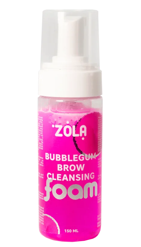 ZOLA Pink Bubblegum — очищающая пенка для бровей, 150 мл