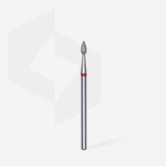 STALEKS Алмазная фреза "Капля" - красная FA40R023/5, 2,3 mm