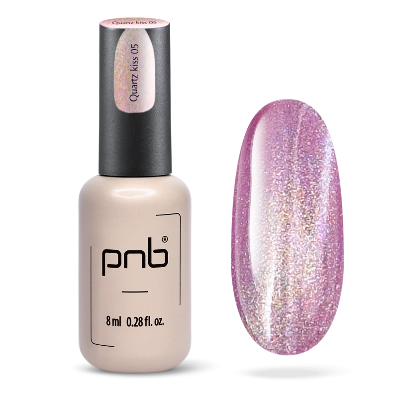 PNB Magnetický gel lak na nehty Glamour Cat - 05 Quartz Kiss, 8 ml