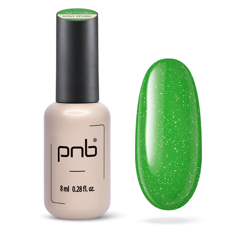 PNB Gel lak na nehty Juicy Spark - Kiwi Spark, 8 ml