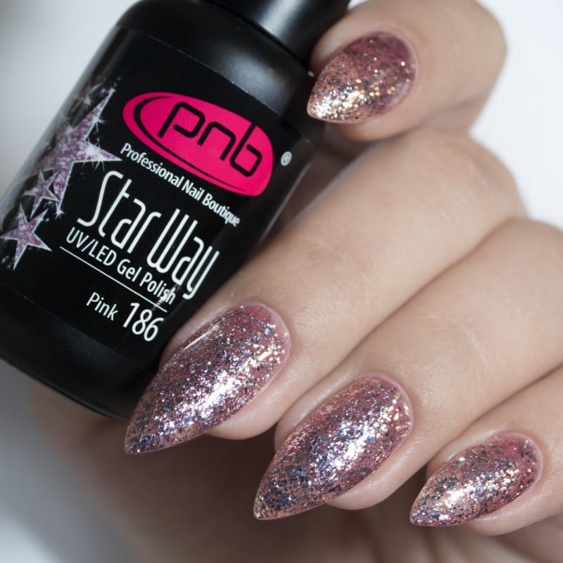 PNB Gel lak na nehty, 186 Pink, 8ml