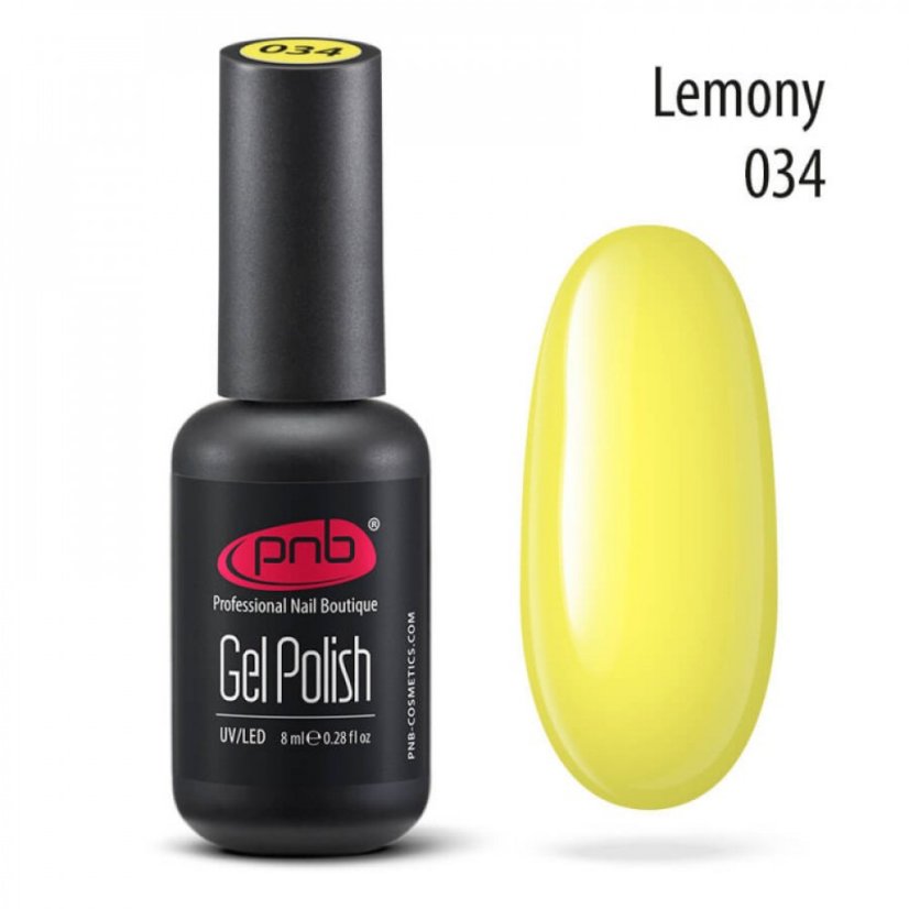 PNB Gel lak na nehty - 034 Lemony, 8 ml