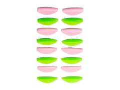 ZOLA Round Curl Pink&Green - валики для ламинирования, 8 пар