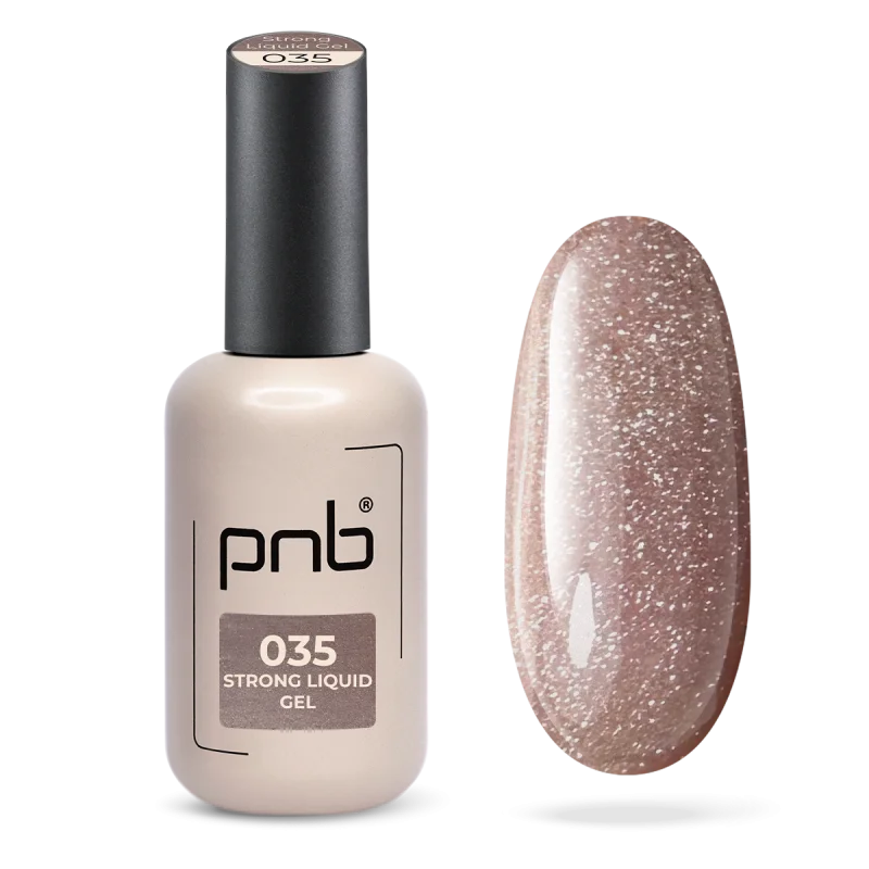 PNB UV/LED Strong Liquid Gel, 035 Golden Latte, 17 ml