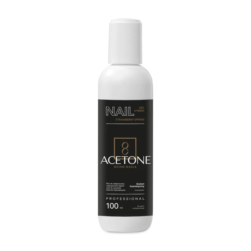 OCHO NAILS Acetone remover s vůní jahody, 100 ml