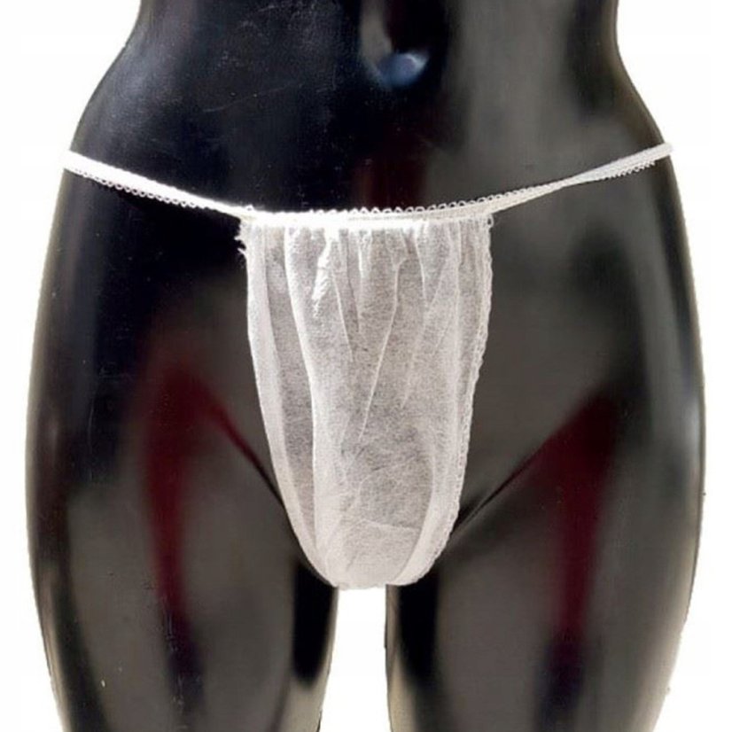 jednorazove bikiní, bílé, 1ks