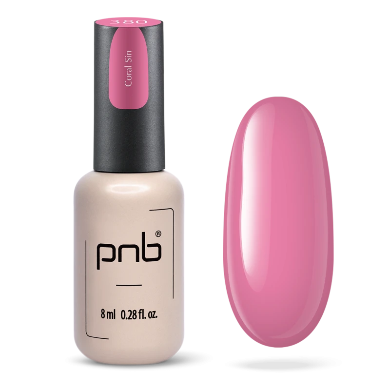 PNB Gel lak na nehty - 380 Coral Sin, 8 ml