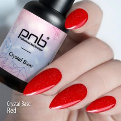 PNB Светоотражающая основа для ногтей Red, 8мл