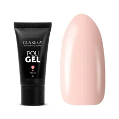 Claresa Poli Gel pro modeláž a prodloužení nehtů - Peach, 30 g