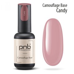 База камуфлирующая каучуковая PNB Candy 4 мл УФ/ЛЕД/Camouflage Base PNB Candy 4 ml UV/LED
