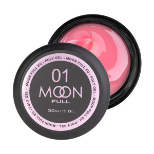 Moon Full Полигель для наращивания - 01 Bright pink, 30 мл