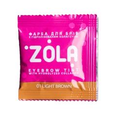ZOLA Barva na obočí s oxidantem 3% - 01 Světle hnědá, 5 ml