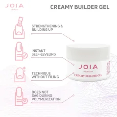 JOIA vegan Creamy Builder Gel Modelovací gel - Ash Mistral, 15 ml