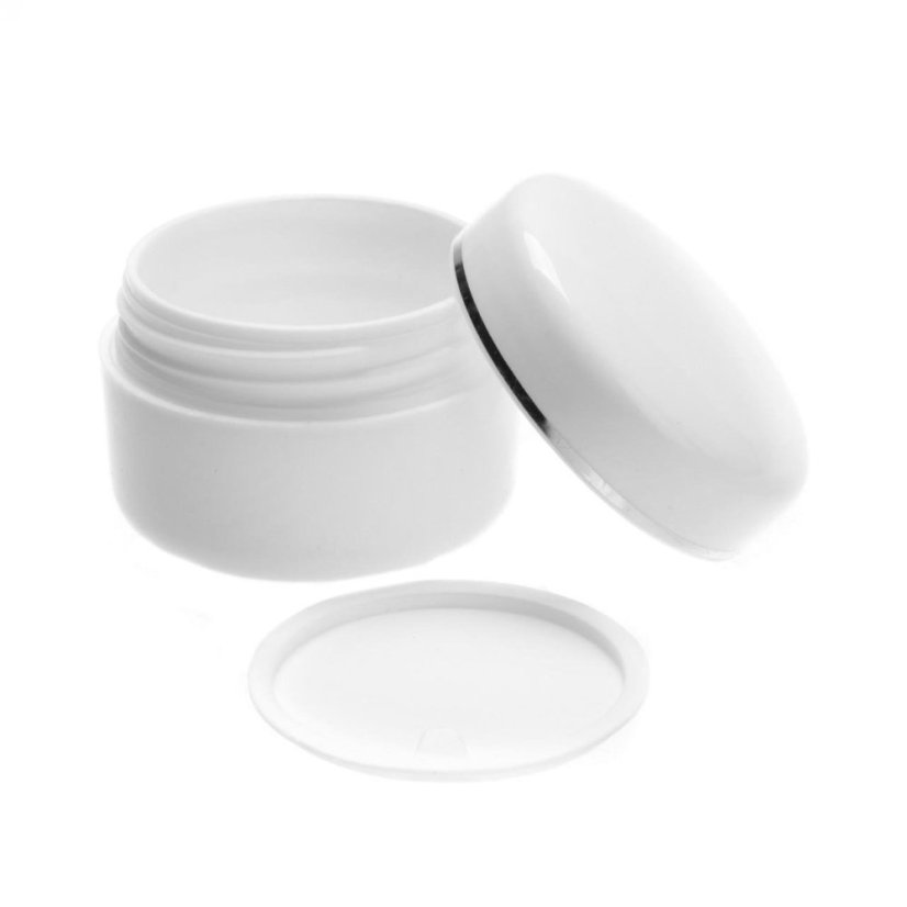 Plastový obal na krém bílý, 30 ml