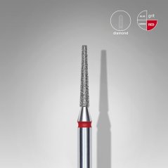 STALEKS Алмазная фреза "Игла" - красная FA70R016/10, 1,6 mm