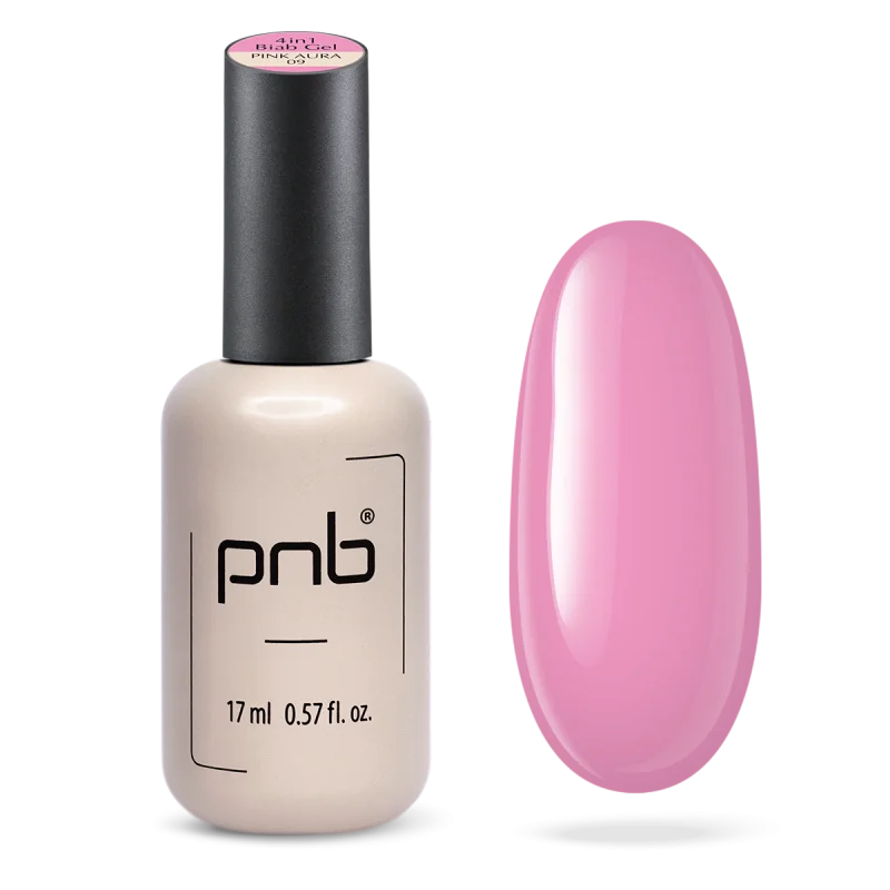 PNB UV/LED Gel BIAB 4 in 1 - 09 Pink Aura, 17 ml