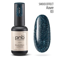 PNB Reflexní gel lak na nehty, 03 Azure, 8ml