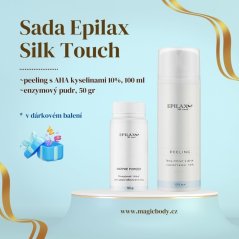 Набор Epilax Silk Touch - гель-пилинг с AHA кислотами 10% + энзимная пудра