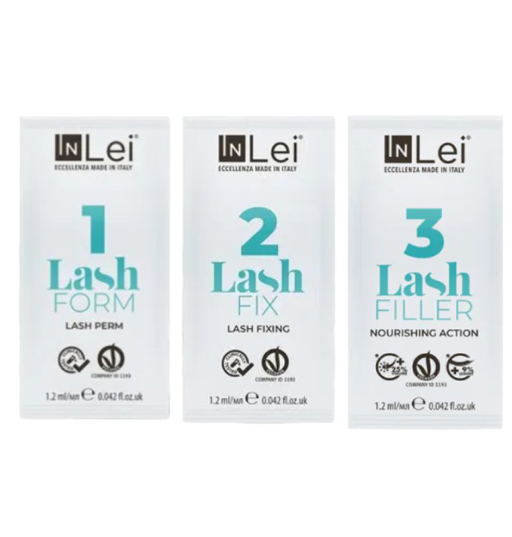 Inlei sada Lash Filler FORM 1 + FIX 2 + FILLER 3, 3 x 1.2 ml