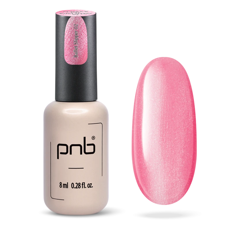 PNB Magnetický gel lak na nehty Glamour Cat - 02 Ballet Slipper, 8 ml