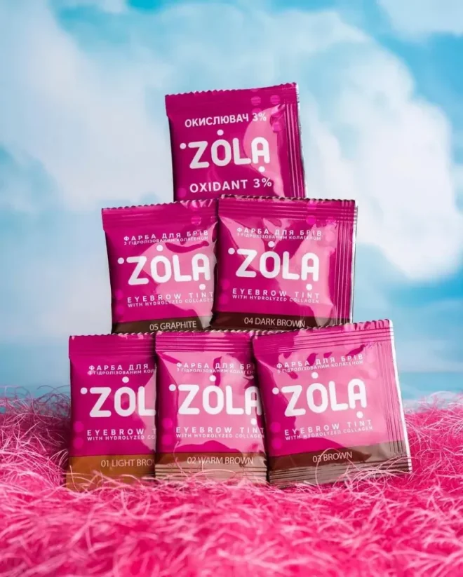 Zola Barva na obočí s oxidantem 3% - 05 Grafit, 5 ml