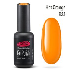 PNB Гель-лак для ногтей, 033 Ярко-оранжевый, 8мл