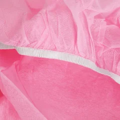 Jednorázový potah na kosmetické lehátko s gumičkou - růžový, 10 ks