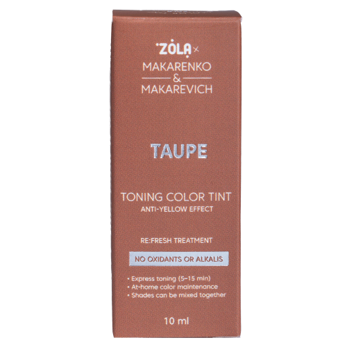 ZOLA x Makarenko x Makarevich Toning Color Tint Taupe - Tónovací barva na obočí, 10 ml