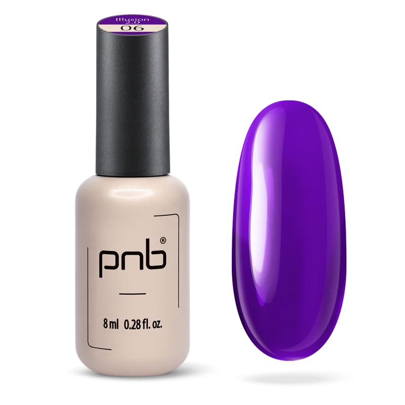 PNB Gel lak na nehty Stained glass - 06 Illusion 2.0, 8 ml