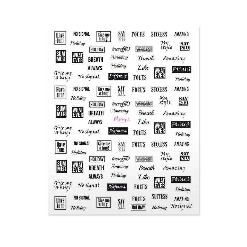 Moyra Nail art nálepky na nehty - 10