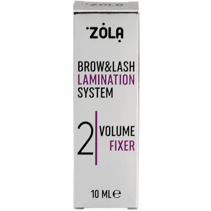 ZOLA Состав для ламинирования бровей и ресниц - 02 Volume Fixer, 10 мл