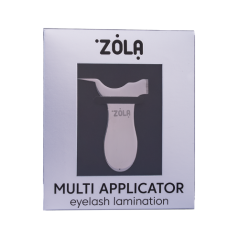 ZOLA Multifunkční kovový aplikátor pro laminaci řas – stříbrný, 1 ks