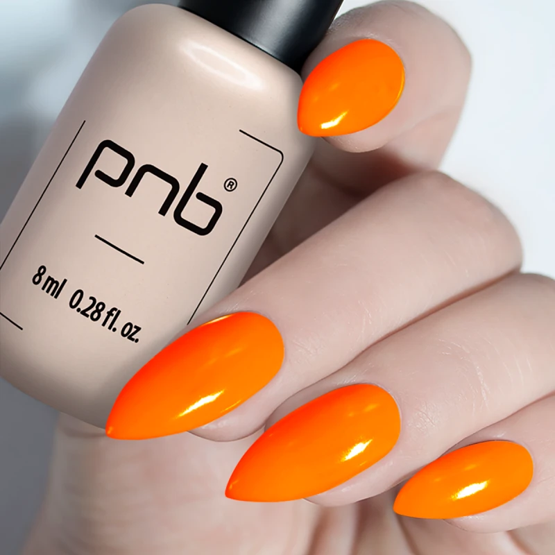 PNB Gel lak na nehty - 033 Hot Orange, 8ml