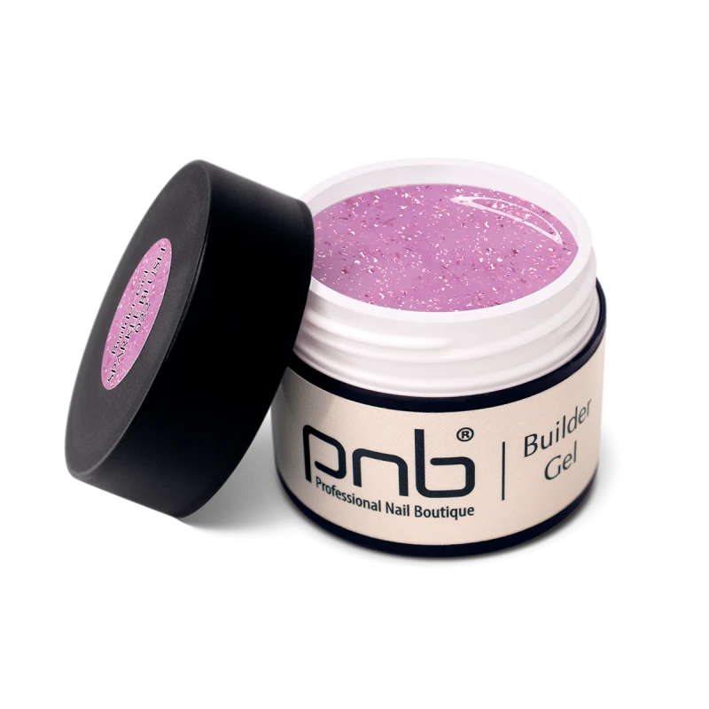 PNB UV/LED Builder Gel Modelovací gel - Sparkle Blush, 15ml