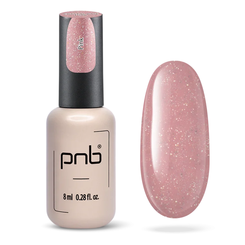 PNB UV/LED Crystal Base Камуфлирующая светоотражающая база - Pink, 8мл