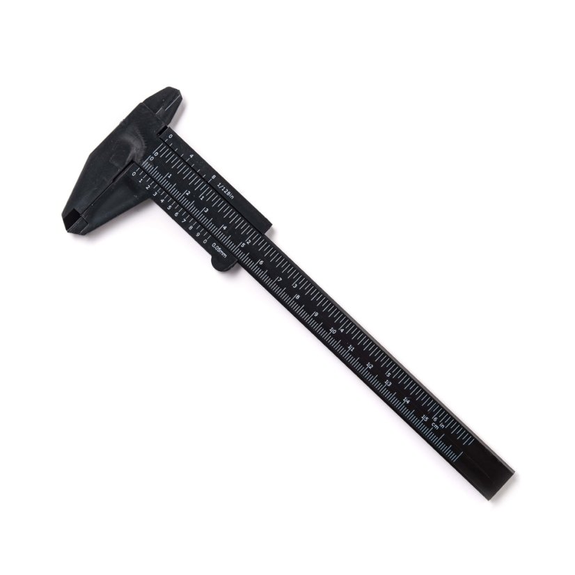 Plastové posuvné měřítko na kreslení obočí